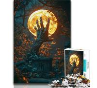 Rompecabezas de Zombis en la Tumba para Adultos 1000 Piezas para Adultos y Adolescentes un Juego desafiante y Familiar Que Permite interactuar Entre Padres e Hijos (26x38cm)