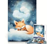 Rompecabezas de zorrito Rojo bebé para Adolescentes, 1000 Piezas, para desarrollar la Memoria, fácil de Usar, Bordes limpios, Regalo significativo (38x52cm)