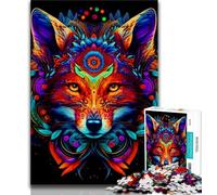 Rompecabezas de Zorro de 1000 Piezas para Adolescentes Juguete Educativo Intelectual y Relajante Regalo de Amigo Secreto (26x38cm)