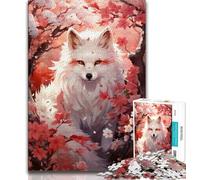 Rompecabezas de Zorro de 1000 Piezas para Adultos, Regalo, Arte al carbón, para Pasar el rato, decoración del hogar, 75x50cm