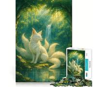 Rompecabezas de Zorro de Nueve Colas en el Bosque, 1000 Piezas, para Adultos, Juguete para ejercitar la Mente, Tiempo Libre, diseño nítido, Regalo increíble (38x26cm)