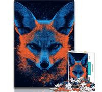 Rompecabezas de Zorro para Adultos y Adolescentes 1000 Piezas Juguete Educativo Intelectual descompresor Regalo de Amigo Secreto 75x50cm