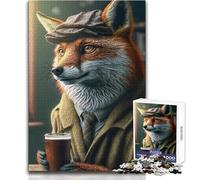 Rompecabezas de Zorro Urbano de 1000 Piezas, Divertido Juego de Desarrollo cognitivo, celebración, tamaño 38x52cm