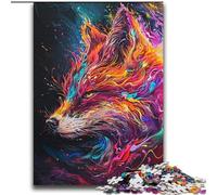 Rompecabezas de Zorros Coloridos de 2000 Piezas para Adultos, Juguetes educativos para el Aprendizaje, Juegos Familiares, Ideal para decoración de Escritorio (70x100cm)