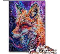 Rompecabezas de Zorros Coloridos para Adultos y Adolescentes, 1000 Piezas, Juguetes educativos, Juegos antiestrés, cumpleaños (50x75cm)
