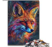 Rompecabezas de Zorros Coloridos para Adultos y Adolescentes Juguetes de Entretenimiento Familiar, Toda la Familia (70x100cm)
