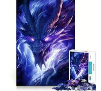 Rompecabezas Decorativo del Año del Dragón de 1000 Piezas Juego cognitivo Divertido con Estructura de Encaje preciso Actividad para Fortalecer los Lazos Familiares (50x75cm)