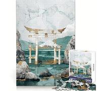 Rompecabezas Decorativos Nature Green Gold para Adolescentes, 1000 Piezas, fortalece la Memoria, Alivia la tensión, Bordes Suaves, Sorpresa navideña (50x75cm)