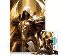 Rompecabezas del Ángel de la Muerte de 1000 Piezas para Adultos Divertido Juego de Memoria Elaboración de Corte experta Actividad Relajante para Grupos en Interiores (50x75cm)