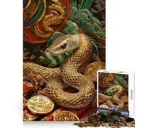 Rompecabezas del Año de la Serpiente de 1000 Piezas para Adultos Estimula la lógica, estimula la Mente y Evita distracciones Festivo (50x75cm)