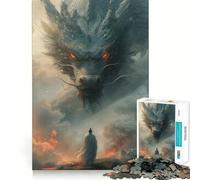 Rompecabezas del Antiguo dragón Chino para Adolescentes,1000 Piezas,Juego para desarrollar la Mente,Cortado con láser para un Tiempo de relajación Ejercicios mentales en casa (50x75cm)
