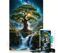 Rompecabezas del Árbol de la Vida Ancestral para Adultos,1000 Piezas,Diversión y Juegos,Corte Láser, Tiempo de Relajación,Ejercicio Mental en Casa (38x26cm)