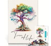 Rompecabezas del Árbol de la Vida Antiguo de 1000 Piezas para Adultos Piensa,Entrena y Juega Cierre Seguro sin Piezas Sueltas aliviar el estrés (50x75cm)