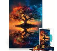 Rompecabezas del Árbol de la Vida Espiritual de 1000 Piezas para Adolescentes Juguete para desarrollar la Mente y el espíritu Divertido Diseño Elegante para armar Regalo Ideal 38x26cm
