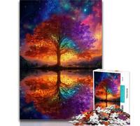 Rompecabezas del Árbol de la Vida para Adultos, 1000 Piezas, Ayuda a ejercitar el Cerebro, Juguetes adictivos para Cultivar la Paciencia y la interacción Entre Padres e Hijos (38x26cm)