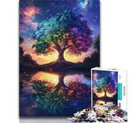 Rompecabezas del Árbol de la Vida para Adultos, 1000 Piezas, Ayuda a ejercitar el Cerebro, Juguetes adictivos para Cultivar la Paciencia, Gran Regalo (38x26cm)