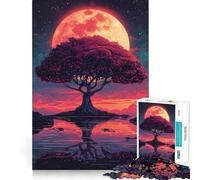 Rompecabezas del Árbol de la Vida Solitario para Adolescentes, 1000 Piezas, Juguete de Habilidades y Razonamiento, Juego Relajante, Corte Exacto, (38x52cm)