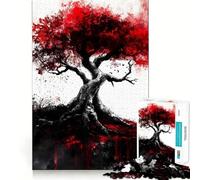 Rompecabezas del Árbol del Mundo Yggdrasil para Adultos,1000 Piezas,estimulación Mental,Juego de Corte preciso,alineación, Actividad para Fortalecer los Lazos Familiares (50x75cm)