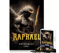 Rompecabezas del Arcángel Rafael con Espada para Adolescentes, 1000 Piezas, Remember Boost, Gentle Relax, Smooth Cut, Stylish Gift (38x26cm)