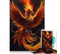 Rompecabezas del Ave fénix mística de 1000 Piezas para Adolescentes Fortalece la Memoria Ocio en casa Bordes limpios Regalo preciado (50x75cm)