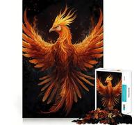 Rompecabezas del Ave Fénix Mística de 1000 Piezas para Adolescentes Juguete Intelectual para Fortalecer los Lazos Familiares Corte de Calidad Regalo Memorable (38x26cm)