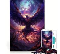 Rompecabezas del Ave Fénix Mística de 1000 Piezas para Adultos Regalo Ideal para Jugar a la Mente, divertirse en compañía Diseño de Corte preciso Sorpresa de cumpleaños (38x26cm)