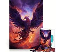 Rompecabezas del Ave fénix mística para Adolescentes, 1000 Piezas, fortalece la Memoria, Alivia la tensión, Borde Liso, Sorpresa navideña (38x52cm)