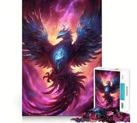 Rompecabezas del Ave fénix mística para Adultos, 1000 Piezas, Juguete de razonamiento y Habilidad, Alivio de la ansiedad, Corte preciso, Regalo Elegante (38x26cm)