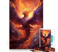 Rompecabezas del Ave fénix mística para Adultos, 1000 Piezas, Juguete Intelectual, diversión Tranquila, Corte preciso, Lista de Deseos de Papá Noel (50x75cm)