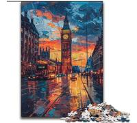 Rompecabezas del Big Ben de 1000 Piezas para Adolescentes, Ideal para Mayores de 14 años Ideas de Regalo para Decorar el hogar 50x75cm