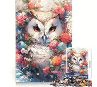 Rompecabezas del Búho el Sabio, 1000 Piezas para Adolescentes, para Recordar, estimular, Momentos de Serenidad, Corte Suave, Regalo Elegante (50x75cm)