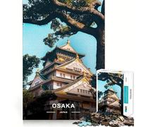 Rompecabezas del Castillo de Osaka, Japón, 1000 Piezas para Adultos, Juguete de lógica para Fortalecer la imaginación, Divertido y Elegante, Regalo (50x75cm)