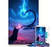 Rompecabezas del Desierto del Mago Escorpión Relámpago para Adultos,1000 Piezas,Mejora la Concentración,Diversión,Tamaño Uniforme,Piezas Precisas,Actividad para Compartir con Seres Queridos (50x75cm)