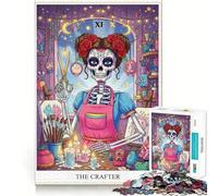 Rompecabezas del Día de Muertos de The Crafter, 1000 Piezas para Adultos, Juguete para ejercitar la Mente, Momento de Paz, Arte de Corte nítido, Coleccionable 38x26cm