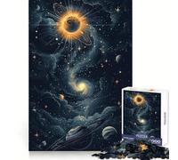 Rompecabezas del Diagrama del Sistema Solar para Adolescentes, 1000 Piezas, Juguete para la Mente, Escape Tranquilo, Borde preciso, Regalo increíble (38x26cm)