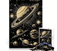 Rompecabezas del Diagrama del Sistema Solar para Adultos, 1000 Piezas, Grupo de Habilidades mentales, Joya, Calidad, Borde, colección artística (38x52cm)