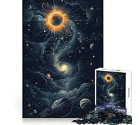 Rompecabezas del Diagrama del Sistema Solar para Adultos, 1000 Piezas, Rompecabezas para ejercitar la Mente, Juego de construcción de imágenes para el hogar, Regalo de cumpleaños (50x75cm)
