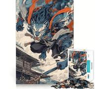 Rompecabezas del Dios León del Viento,1000 Piezas para Adultos,Juego para Mejorar la Memoria,Calidad Profesional,Actividad de Corte conmovedora para Compartir (38x52cm)