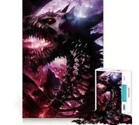 Rompecabezas del Dragón Esqueleto de 1000 Piezas para Adultos Juguete para desarrollar la Habilidad y la Calma Corte preciso Regalo conmovedor 38x52cm