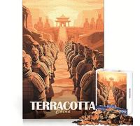 Rompecabezas del Ejército de Terracota para Adolescentes, 1000 Piezas, para Mejorar la Memoria, para Disfrutar de un Juego de niños, con Bordes limpios, 50x75cm