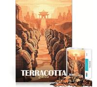 Rompecabezas del Ejército de Terracota para Adolescentes, 1000 Piezas, para Mejorar la Memoria, para Disfrutar de un Juego de niños, con Bordes limpios, 50x75cm
