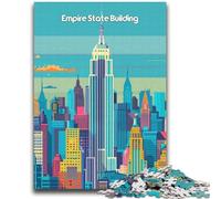 Rompecabezas del Empire State Building de 2000 Piezas para Adultos, Juguetes educativos, Juegos antiestrés, Regalos para el Amigo Secreto (para Mayores de 14 años), 2000 Piezas (70x100cm)