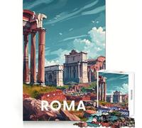 Rompecabezas del Foro Romano de Roma, 1000 Piezas para Adultos Mejora la Memoria Diversión Relajante Corte Regalo Memorable (50x75cm)