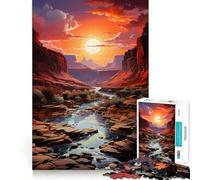 Rompecabezas del Gran Cañón de 1000 Piezas para Adultos Juguete para desarrollar la Habilidad y la concentración Corte preciso Regalo conmovedor 38x52cm
