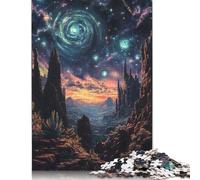 Rompecabezas del Gran Cañón de la Galaxia Cósmica, Rompecabezas Rectangular de Papel Entrelazado preciso para Adultos y niños, 1000 Piezas (75 x 50 cm)