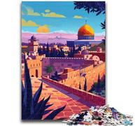 Rompecabezas del Horizonte de Jerusalén para Adultos y Adolescentes, a Partir de 14 años, Divertidos Juegos, Actividades en casa, Regalos de cumpleaños y de Viaje, 1000 Piezas (26x38cm)