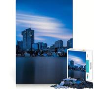 Rompecabezas del Horizonte de Viena al Atardecer para Adultos Juego Think Boost de 1000 Piezas Estructura de Encaje precisa Fácil de Aprender Diversión para Toda la Familia (38x26cm)