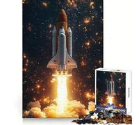 Rompecabezas del Lanzamiento del Transbordador Espacial para Adolescentes, 1000 Piezas, fortalece la Memoria, sin estrés, Bordes Lisos, 50x75cm