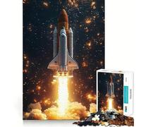 Rompecabezas del Lanzamiento del Transbordador Espacial para Adolescentes, 1000 Piezas, fortalece la Memoria, sin estrés, Bordes Lisos, 50x75cm