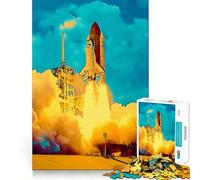 Rompecabezas del Lanzamiento del Transbordador Espacial para Adultos, 1000 Piezas, Smart Reason Toy Group Joy Smooth Edge Fine Art Piece 50x75cm